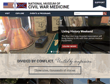 Tablet Screenshot of civilwarmed.org